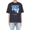 Balenciaga Speed Hunters für Herren, schwarz, blaues Band, kurzärmelig, grau, 541875TCV381055