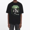 Balenciaga Speedhunters Band Herren-T-Shirt, kurzärmelig, schwarz 556133TCV381000