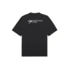 Balenciaga SS21 Herren-T-Shirt mit gesticktem Logo, kurzärmelig, schwarz 641675TKV861070