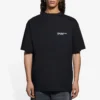 Balenciaga SS21 Herren-T-Shirt mit gesticktem Logo, kurzärmelig, schwarz 641675TKV861070