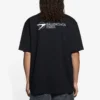 Balenciaga SS21 Herren-T-Shirt mit gesticktem Logo, kurzärmelig, schwarz 641675TKV861070