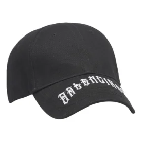 Balenciaga Visierkappe mit gesticktem Tattoo-Logo „Black“ 570102410B71077 Balenciaga Visierkappe mit gesticktem Tattoo-Logo „Black“ 570102410B71077