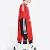 Balenciaga x adidas Fußball-T-Shirt Oversized „Rot“ 723663TNV136400