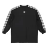 Balenciaga x adidas Langarm-T-Shirt Oversized „Schwarz“ 728789TNVA68482