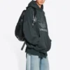 Balenciaga x adidas Logo Oversized-Hoodie „Grün-Weiß“ 712396TNVA93775