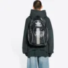Balenciaga x adidas Logo Oversized-Hoodie „Grün-Weiß“ 712396TNVA93775