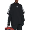 Balenciaga x adidas Oversize-T-Shirt „Schwarz“ 739101TNVA68482