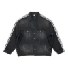 Balenciaga x adidas Oversized-Denim-Jacke „Black“ 724775TNW541129