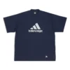 Balenciaga x adidas Oversized-T-Shirt „Navy“ 731769TNVA64356