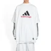 Balenciaga x adidas Oversized-T-Shirt „White“ 731769TNVA69065