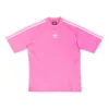 Balenciaga x adidas T-Shirt in mittlerer Passform „Neon Pink“ 723955TNVU45280