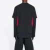 Balenciaga x adidas T-Shirt Medium Fit „Black Red“ 712401TNVA61003