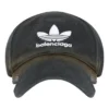 Balenciaga x adidas Trefoil Balenciaga Logo-Kappe „Black White“ 723749410B2