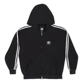Balenciaga x adidas Zip-Up-Hoodie „Black White“ 723754TNVN28482