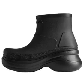 Balenciaga x Crocs Plateau-Stiefeletten „Black“ 713679W1S8E1000