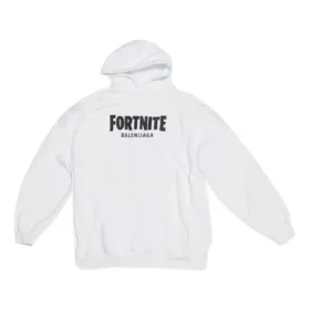 Balenciaga x FORTNITE Hoodie, mittlere Passform „White“ 600583TLVO49040 Balenciaga x FORTNITE Hoodie, mittlere Passform „White“ 600583TLVO49040