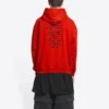 Balenciaga x FORTNITE Hoodies, Medium Fit „Red“ 600583TLVO46506
