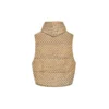 Balenciaga x Gucci The Hacker Project Hacker Cocoon Puffer Gilet Weste „Beige“ 681884TLO539585