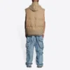Balenciaga x Gucci The Hacker Project Hacker Cocoon Puffer Gilet Weste „Beige“ 681884TLO539585