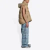 Balenciaga x Gucci The Hacker Project Hacker Cocoon Puffer Gilet Weste „Beige“ 681884TLO539585