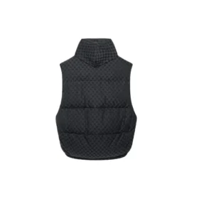 Balenciaga x Gucci The Hacker Project Hacker Cocoon Puffer Gilet Weste „Schwarz“ 681884TLO531269