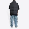 Balenciaga x Gucci The Hacker Project Hacker Cocoon Puffer Gilet Weste „Schwarz“ 681884TLO531269