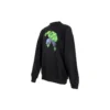Balenciaga x Marvel Hulk-Print Boxy Rundhals-Baumwoll-Sweatshirt „Schwarz“ 671125TLV581000