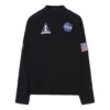 Balenciaga x NASA Space Multi-Patch-Sweatshirt „Black“ 662496TKVD71070