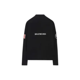 Balenciaga x NASA Space Multi-Patch-Sweatshirt „Black“ 662496TKVD71070