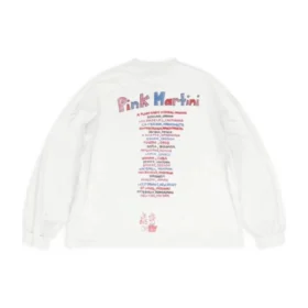 Balenciaga x Pink Martini Langarm-T-Shirt Oversized „Ecru“ 699191TMVN99800 Balenciaga x Pink Martini Langarm-T-Shirt Oversized „Ecru“ 699191TMVN99800