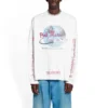 Balenciaga x Pink Martini Langarm-T-Shirt Oversized „Ecru“ 699191TMVN99800