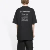 Balenciaga x PlayStation Crossover PS5 – Unisex-T-Shirt mit Alphabet-Geometrie-Print, kurzärmelig, schwarz 651795TKVF31070