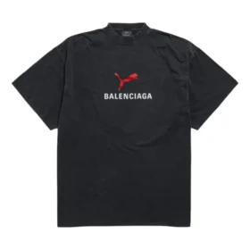 Balenciaga x Puma Oversized-T-Shirt „Black Faded“ 831305TTVA61041 Balenciaga x Puma Oversized-T-Shirt „Black Faded“ 831305TTVA61041