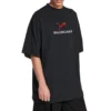 Balenciaga x Puma Oversized-T-Shirt „Black Faded“ 831305TTVA61041