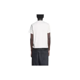 Balenciaga x RuPaul gemeinsam signiertes FW21-Shirt mit Buchstabenprint und rundem Kragen, Herren, Weiß 670943TLV579057 Balenciaga x RuPaul gemeinsam signiertes FW21-Shirt mit Buchstabenprint und rundem Kragen, Herren, Weiß 670943TLV579057