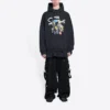 Balenciaga x THE SIMPSONS Baumwoll-Hoodie, weite Passform „Black“ 674986TLVG81000