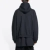 Balenciaga x THE SIMPSONS Baumwoll-Hoodie, weite Passform „Black“ 674986TLVG81000