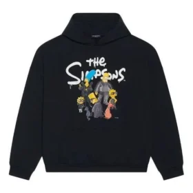 Balenciaga x THE SIMPSONS Baumwoll-Hoodie, weite Passform „Schwarz“ 675003TLVG81000 Balenciaga x THE SIMPSONS Baumwoll-Hoodie, weite Passform „Schwarz“ 675003TLVG81000