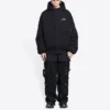 Balenciaga x The Simpsons Gepolsterter Bomber-Hoodie „Schwarz“ 657115TLVG71000