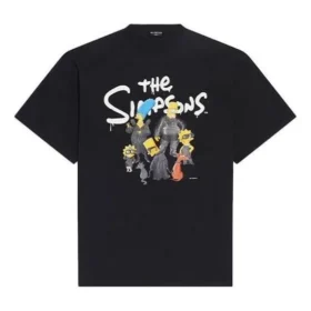 Balenciaga x THE SIMPSONS Oversized-Baumwoll-T-Shirt „Black“ 676589TLVG71000 Balenciaga x THE SIMPSONS Oversized-Baumwoll-T-Shirt „Black“ 676589TLVG71000