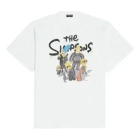 Balenciaga x THE SIMPSONS Oversized-Baumwoll-T-Shirt „White“ 676589TLVG70901 Balenciaga x THE SIMPSONS Oversized-Baumwoll-T-Shirt „White“ 676589TLVG70901