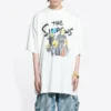 Balenciaga x THE SIMPSONS Oversized-Baumwoll-T-Shirt „White“ 676589TLVG70901