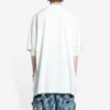Balenciaga x THE SIMPSONS Oversized-Baumwoll-T-Shirt „White“ 676589TLVG70901