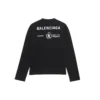 Balenciaga x WFP Langarm-T-Shirt, Medium Fit „Schwarz“ 612967THV841000