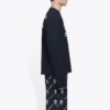 Balenciaga x WFP Langarm-T-Shirt, Medium Fit „Schwarz“ 612967THV841000