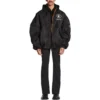 Balenciaga x WFP Leichte Bomberjacke mit Kapuze „Black“ 752178TLO251000
