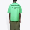 Balenciaga x WFP T-Shirt, Medium Fit „Green“ 612966THV844162