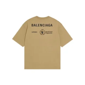 Balenciaga x WFP T-Shirt, mittlere Passform „Khaki“ 612966THV849605 Balenciaga x WFP T-Shirt, mittlere Passform „Khaki“ 612966THV849605