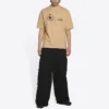 Balenciaga x WFP T-Shirt, mittlere Passform „Khaki“ 612966THV849605