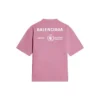 Balenciaga x WFP T-Shirt, mittlere Passform „Pink“ 612966THV845621
